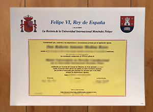 Universidad Internacional Menéndez Pelayo diploma