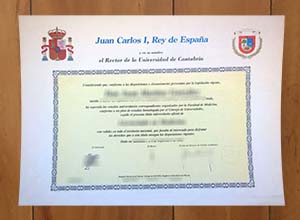 Universidad de Cantabria degree