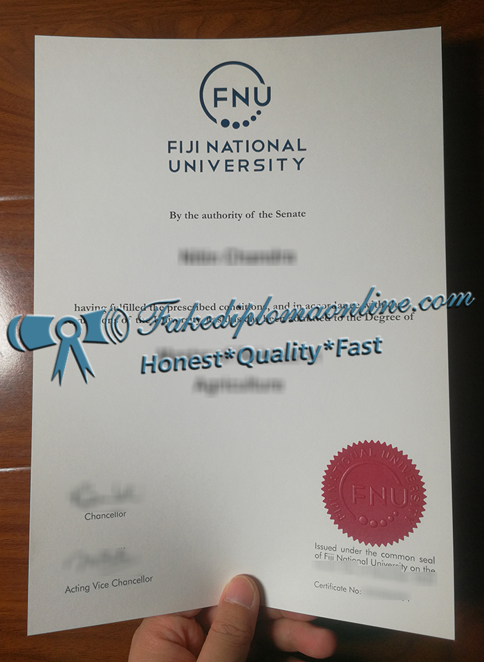 Fiji National University diploma