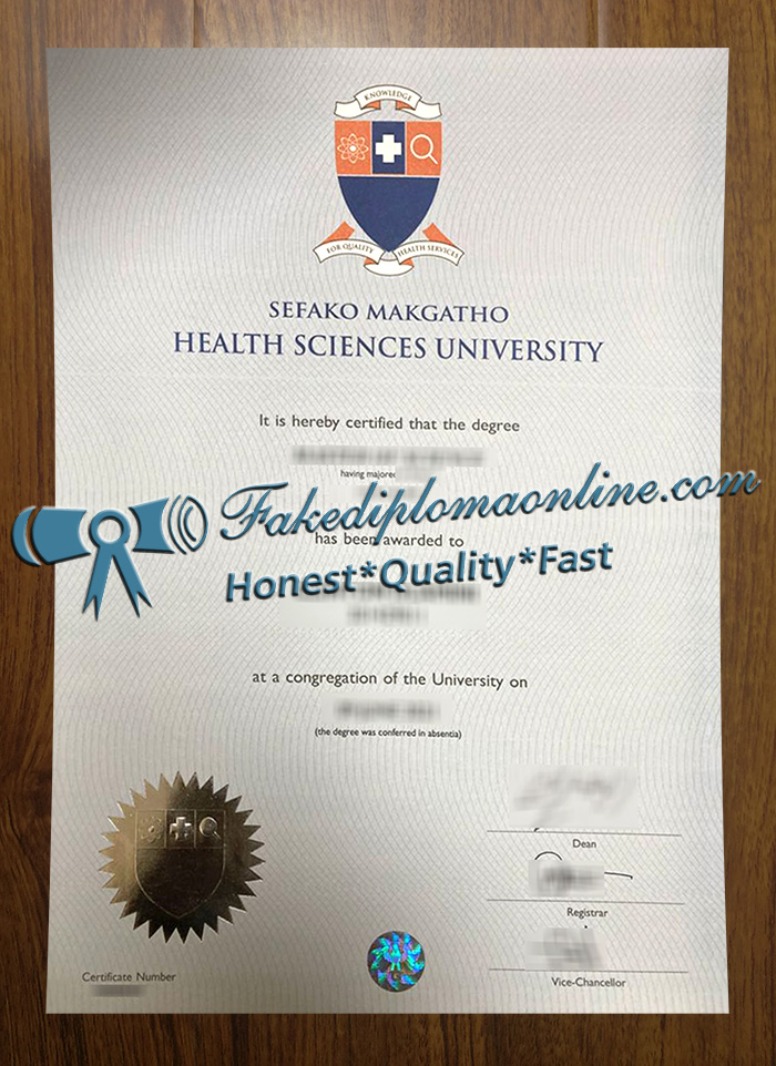 Sefako Makgatho Health Sciences University degree