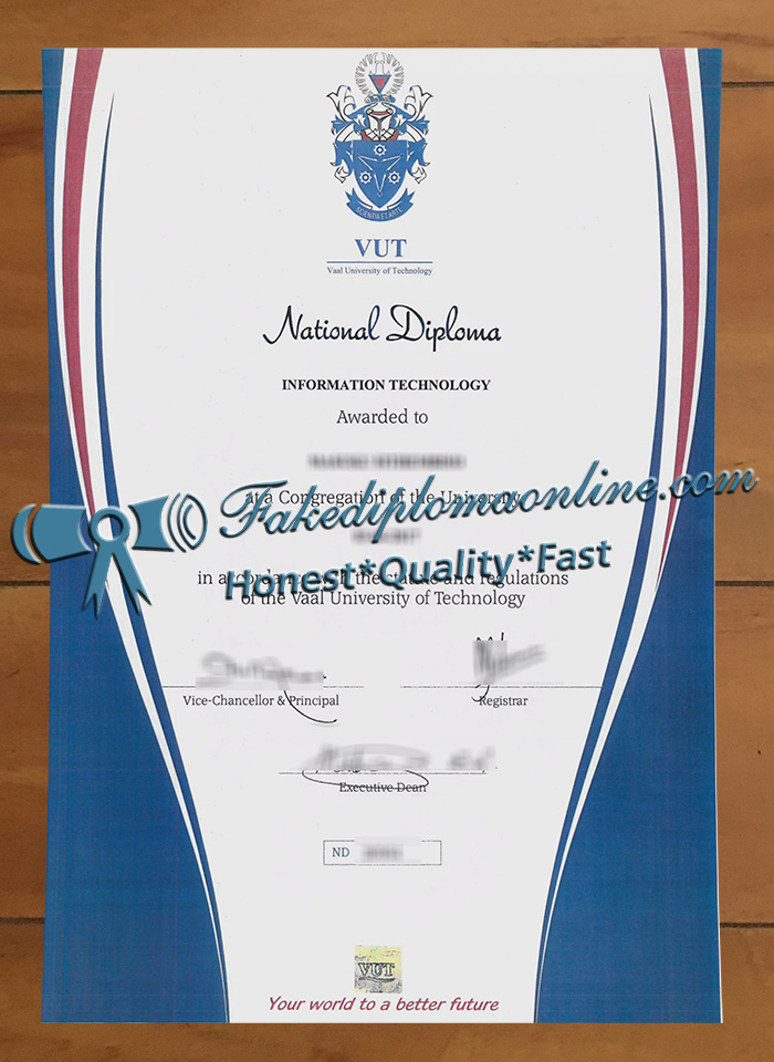 Vaal University of Technology diploma