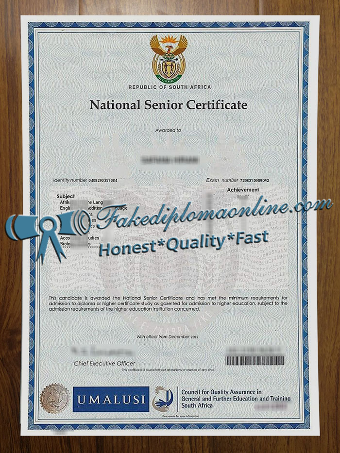 National Senior Certificate