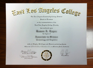 East Los Angeles College diploma