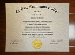 El Paso Community College diploma