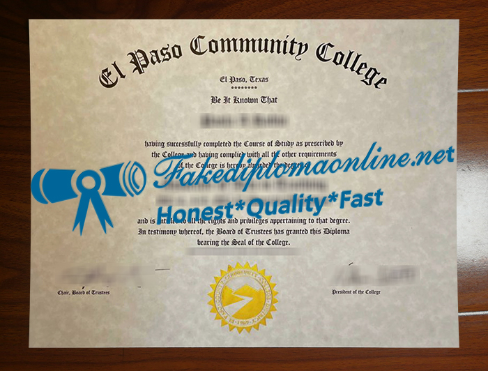 El Paso Community College degree