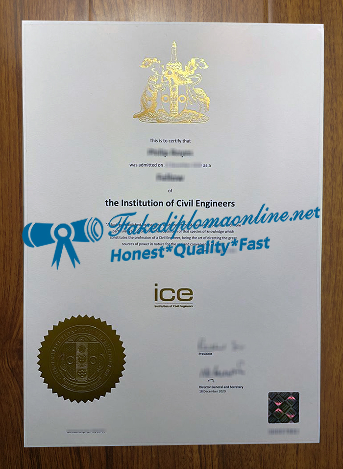 Institution of Civil Engineers certificate