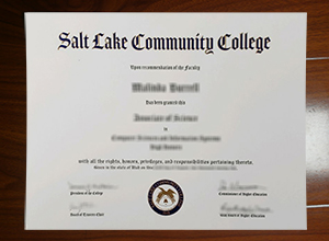 Salt Lake Community College diploma