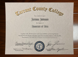 Tarrant County College diploma
