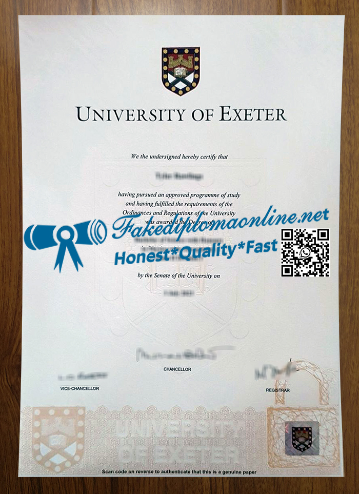 University of Exeter diploma