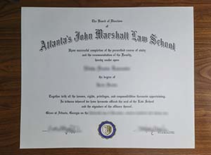 Atlanta's John Marshall Law School diploma