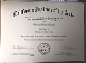 California Institute of the Arts diploma