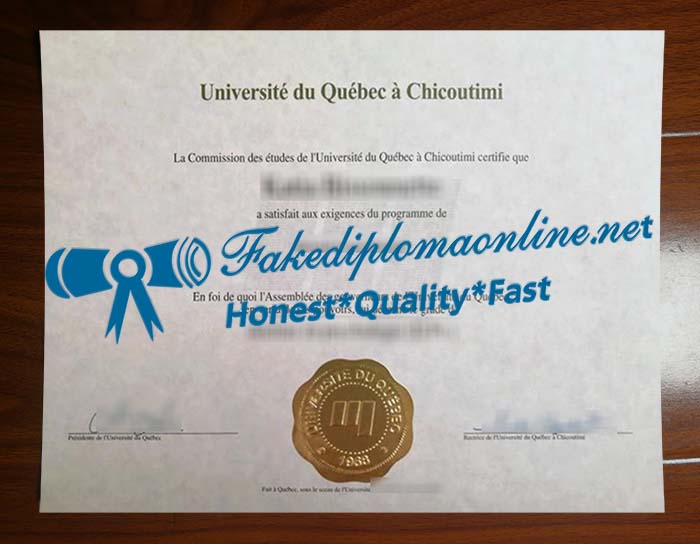 Université du Québec à Chicoutimi degree