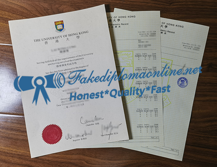 University of Hong Kong degree and transcript