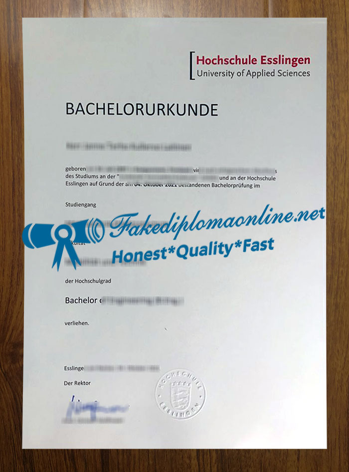 Hochschule Esslingen diploma