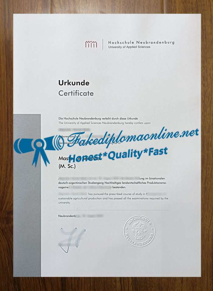 Hochschule Neubrandenburg degree