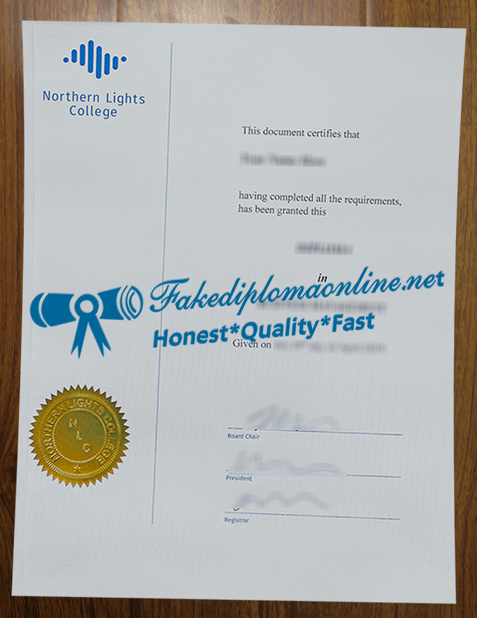 Northern Lights College diploma