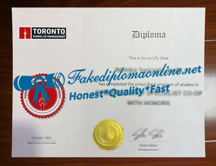 Toronto School of Management diploma