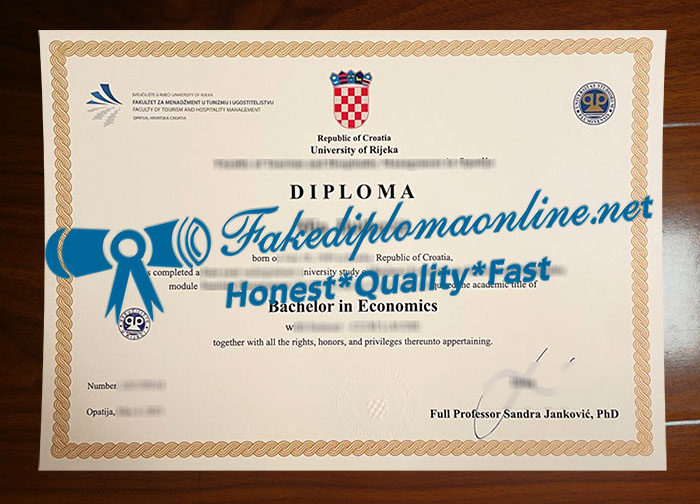 University of Rijeka diploma