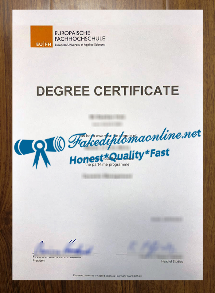 Europäische Fachhochschule degree