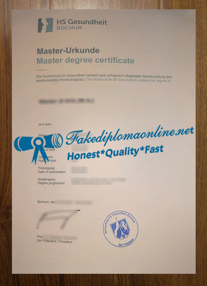 Hochschule für Gesundheit degree