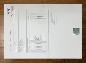 University of Warwick transcript