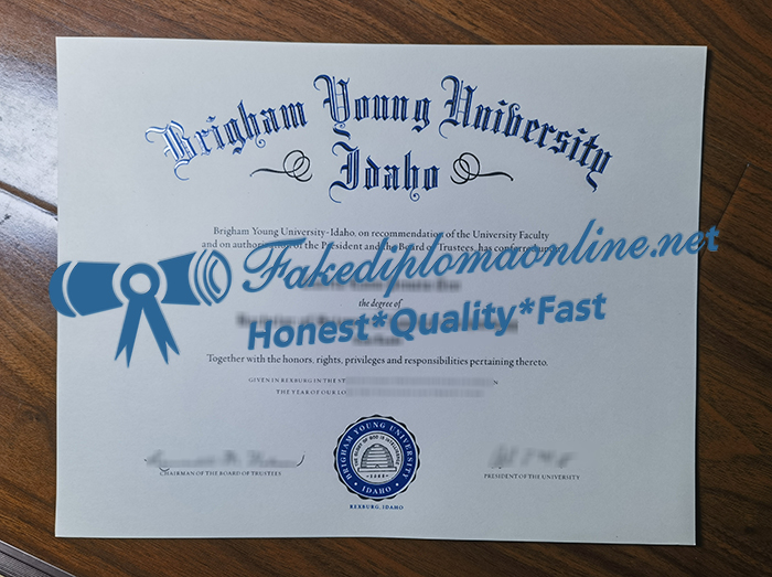 Brigham Young University–Idaho diploma