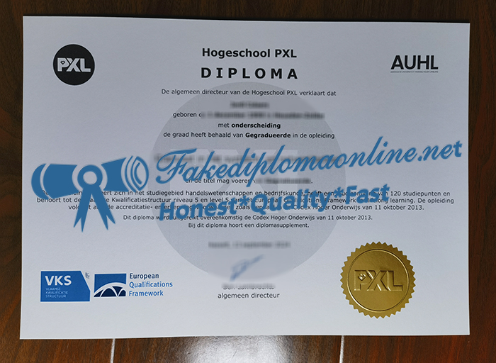 Hogeschool PXL diploma