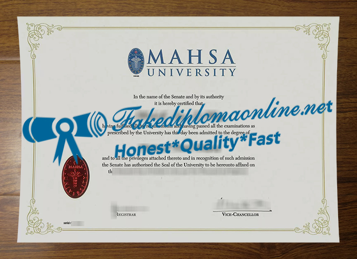 MAHSA University degree