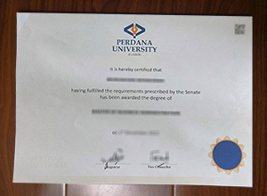 Perdana University diploma