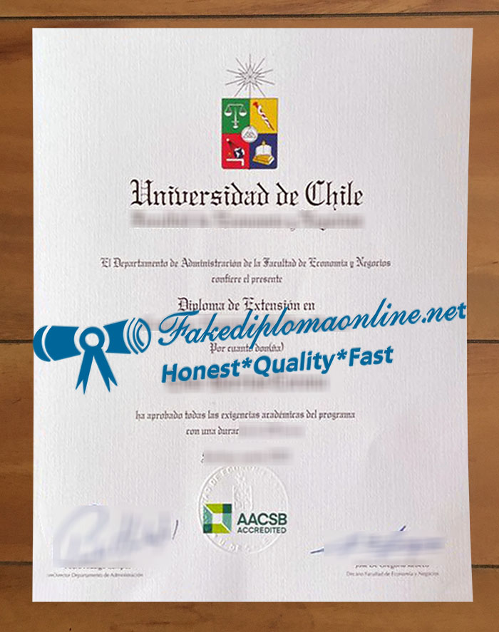 Universidad de Chile diploma