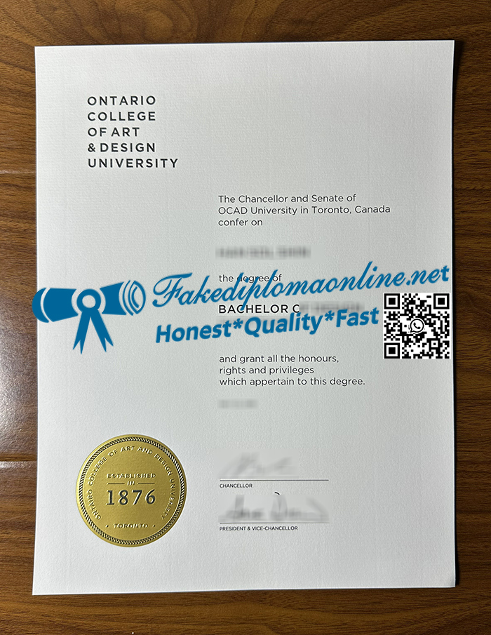 OCAD University diploma