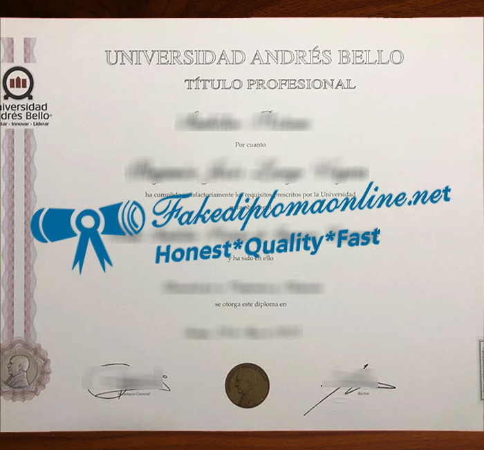 Universidad Andrés Bello diploma