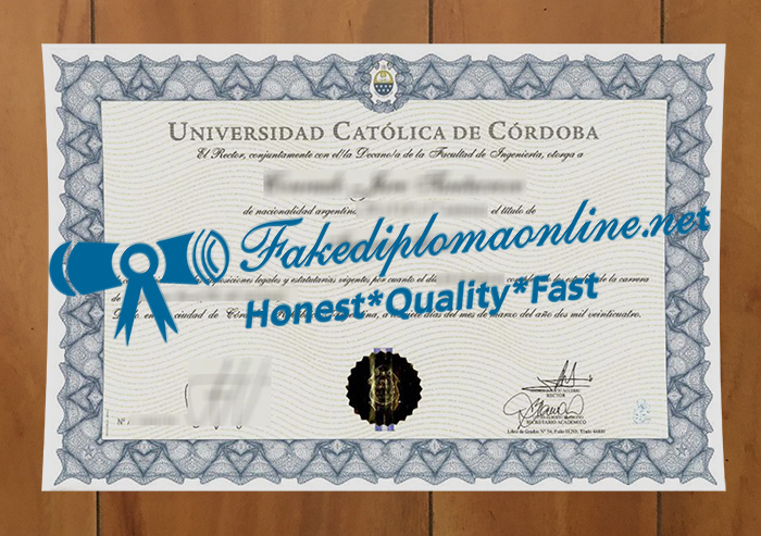 Catholic University of Córdoba degree