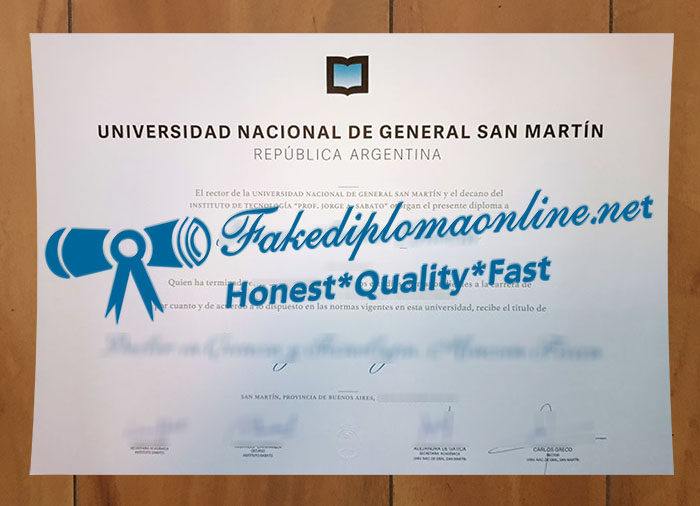 National University of General San Martín degree