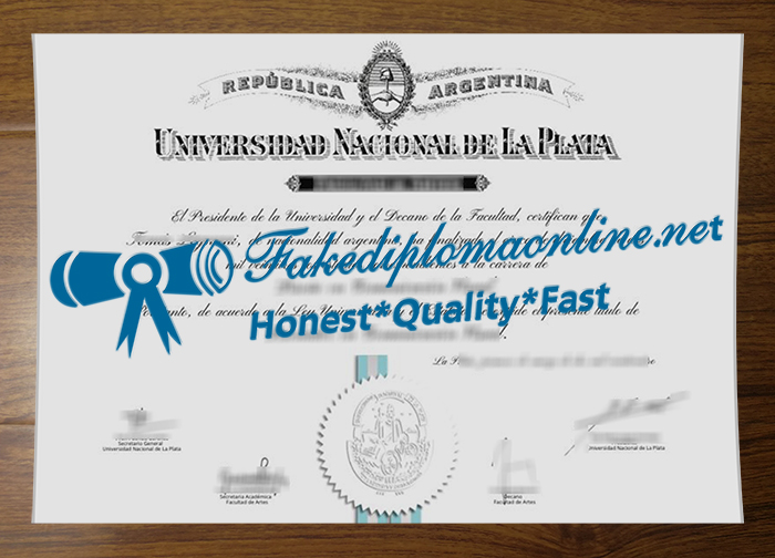 National University of La Plata diploma