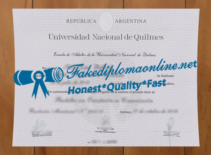 National University of Quilmes degree