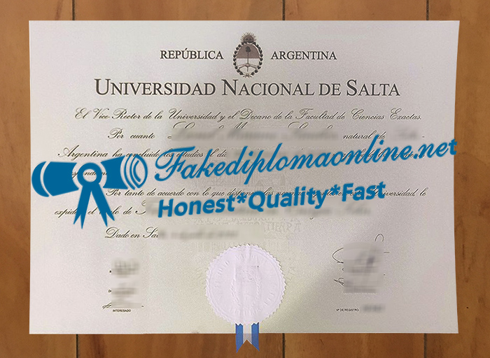 National University of Salta degree