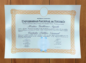 National University of Tucumán diploma