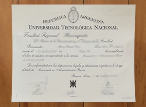 Universidad Tecnológica Nacional diploma