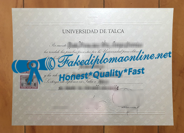 Universidad de Talca diploma