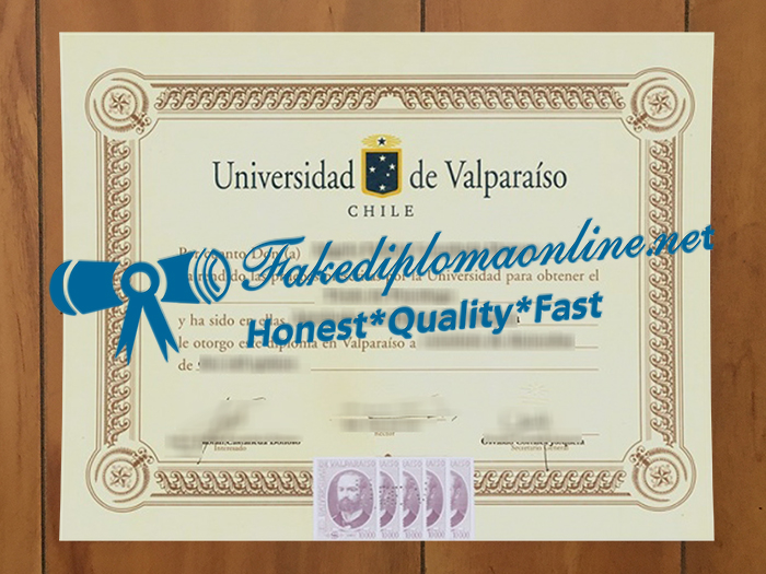 Universidad de Valparaíso diploma