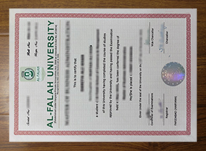 Al-Falah University diploma