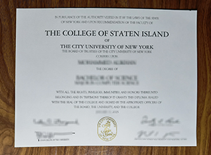 College of Staten Island degree