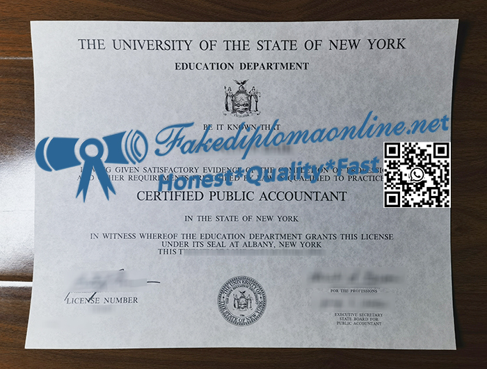 New York CPA certificate