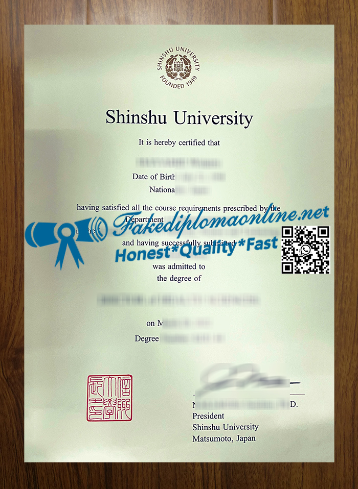 Shinshu University degree