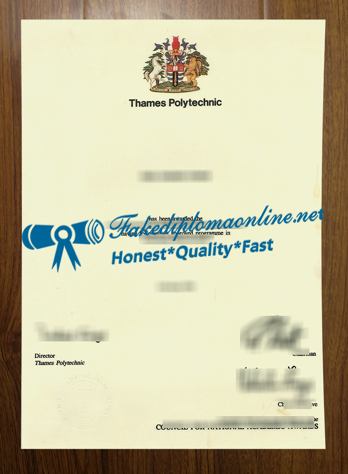 Thames Polytechnic diploma