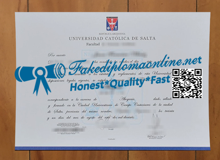 Universidad Católica de Salta degree