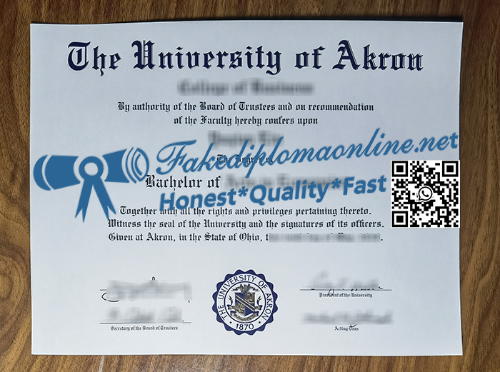 University of Akron degree