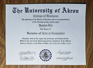 University of Akron diploma