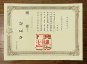 Kyushu Institute of Technology diploma